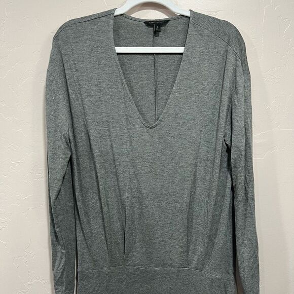 Banana Republic V-Neck Jersey Knit Long Sleeve Dress Size Small - Picture 2 of 6